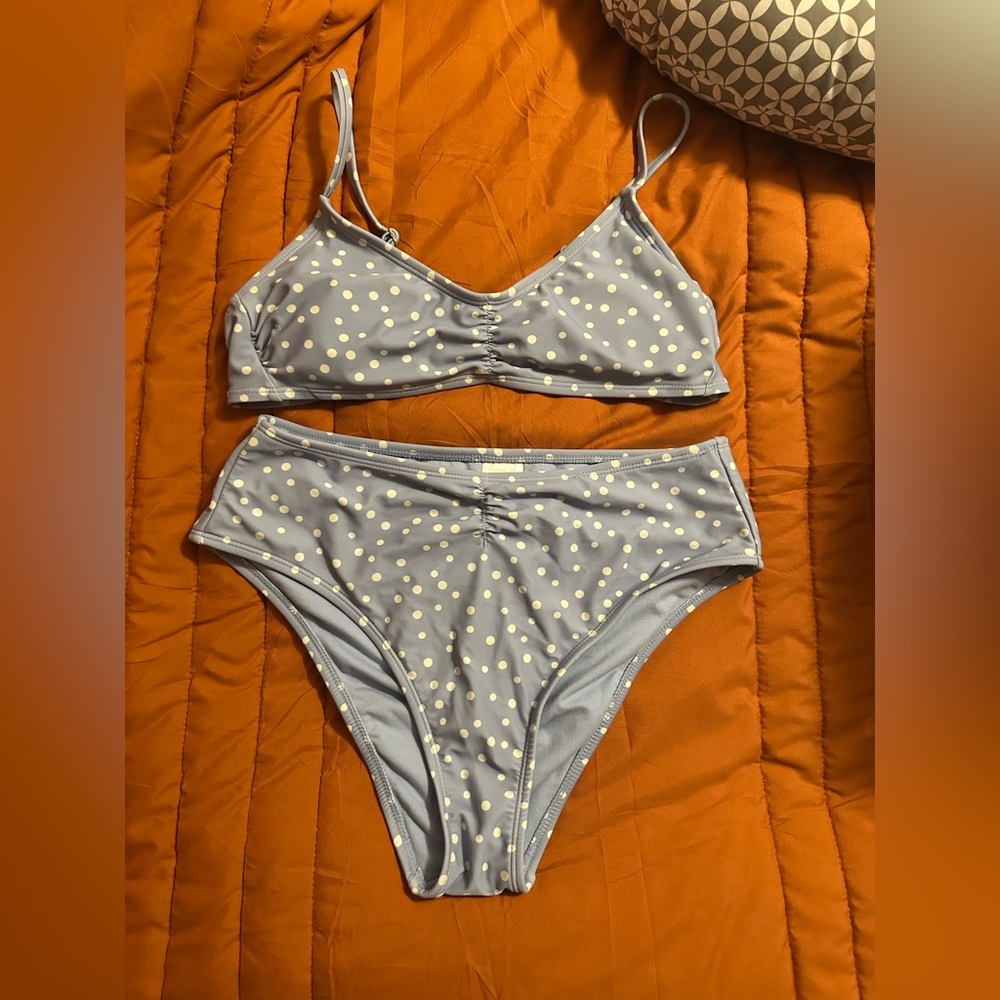 Target Blue Polka Dot Bikini Set
